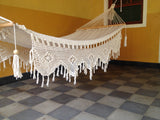 Hammock cream  ,ornament macramé