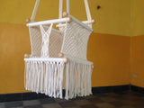 .Macrame baby swing
